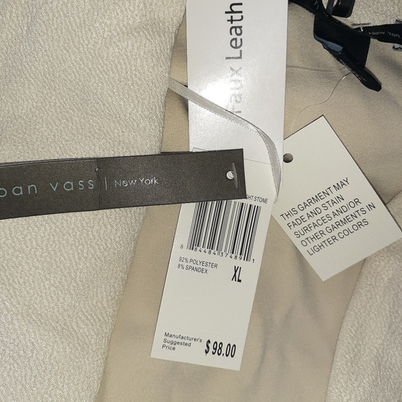 Nwt Joan Vass White Cream Winter White Coat Jacket - Picture 8 of 8